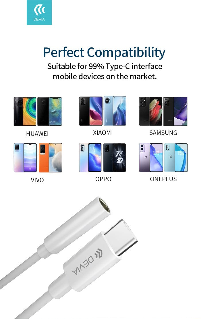 ADATTATORE AUDIO PER AURICOLARI DA SPINA Tipo-C a Jack 3,5mm