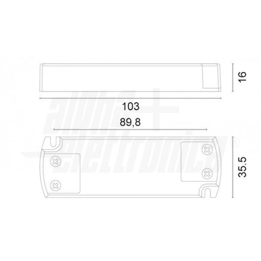 ALIMENTATORE PER LED a tensione costante 20W - 12Vdc