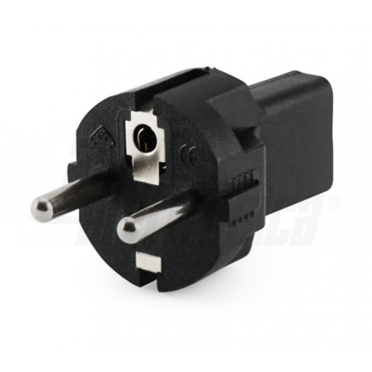 ADATTATORE DI ALIMENTAZIONE DA SPINA TEDESCA/FRANCESCA A PRESA IEC320 C13 16A 250V
