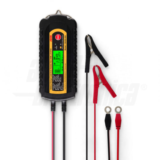 CARICA BATTERIE 2/3,6/7,2A 12/24V 5-144Ah Pb/LiFePO4 - SMART 9 fasi - IP65 - serie PROCHARGE