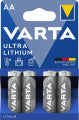 BATTERIA LR6 1,5V STILO PROFESSIONAL LITHIUM AA VARTA 4PZ