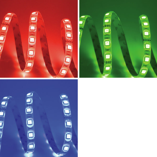 STRISCIA RGB 60LED/m, 5050 IP20, 24V 14w/m, PREZZO per 5m - PCB 10mm