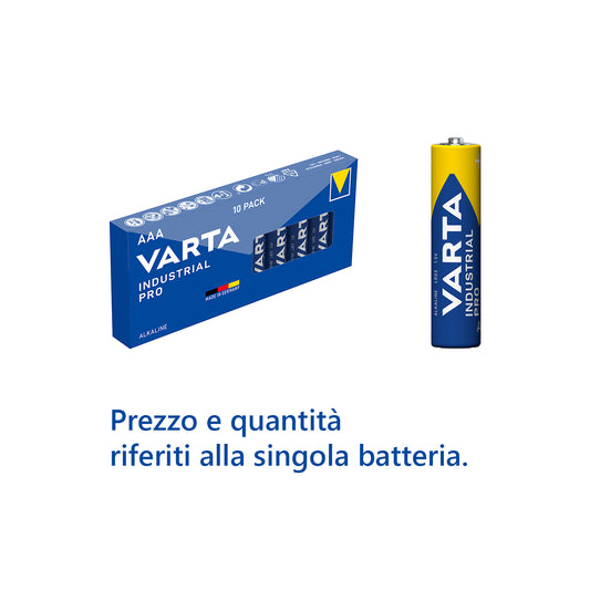 BATTERIA INDUSTRIAL MINISTILO  DA 10PZ