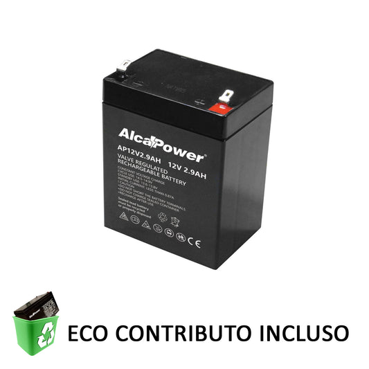 ACCUMULATORE PIOMBO 12V  2,9AH
