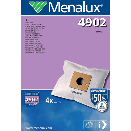 SACCHETTI ASPIRAPOLVERE MENALUX 4902 = T202