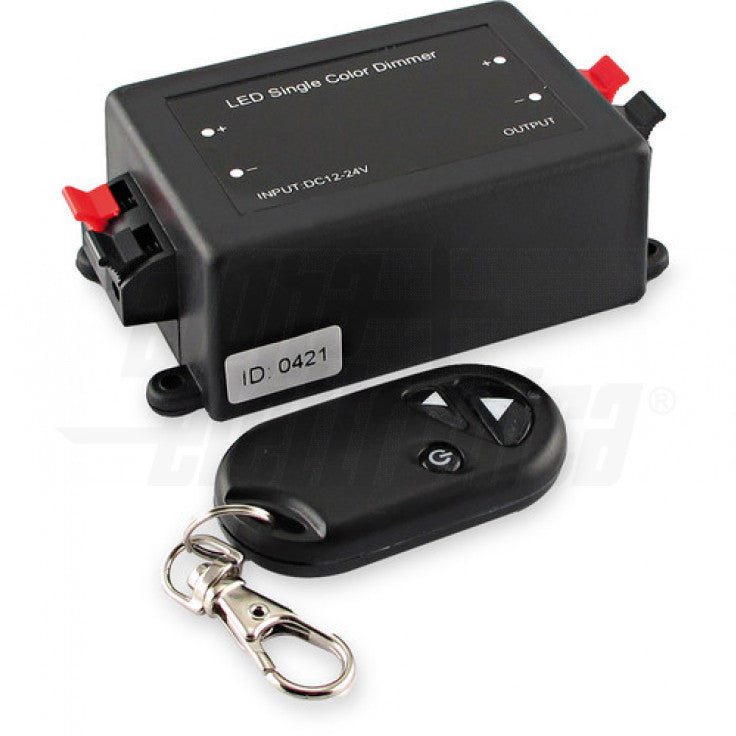 DIMMER LED MONOCOLORE - 12/24Vdc - 4A - CON TELECOMANDO RF