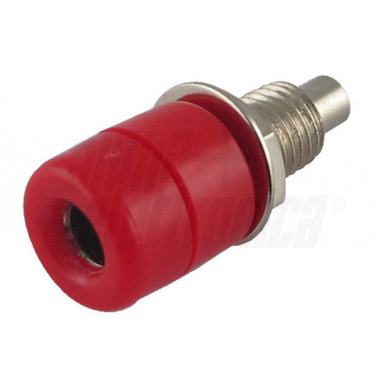 BOCCOLA BANANA DIAM.4MM ISOLATA - ROSSA