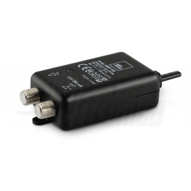 ALIMENTATORE PER AMPLIFICATORE ANTENNA - 12V 200mA - CON CONNETTORI F