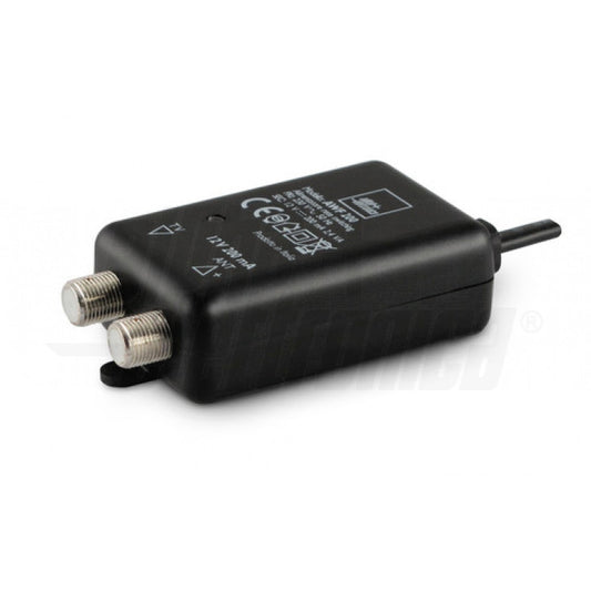 ALIMENTATORE PER AMPLIFICATORE ANTENNA - 12V 200mA - CON CONNETTORI F