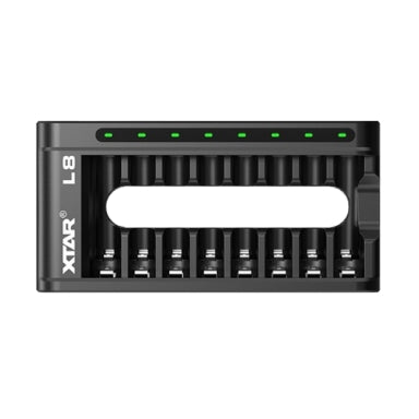 CARICABATTERIE LI-ION /NIMH PER 8 BATTERIA AAA / AA