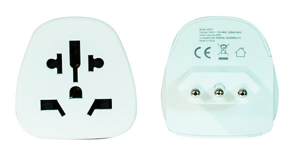 ADATTATORE SPINA ITALIANA 10A - PRESA UNIVERSALE