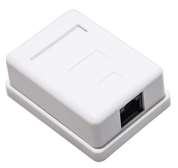 PRESA DI COLLEGAMENTO RETE AD 1 INGRESSO RJ45 8P/8C DA PARETE PER CAVO UTP CAT6