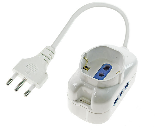 MULTIPRESA 1PR.SCHUKO+2PR.BIVALENTI.SP 16A 2P+T.