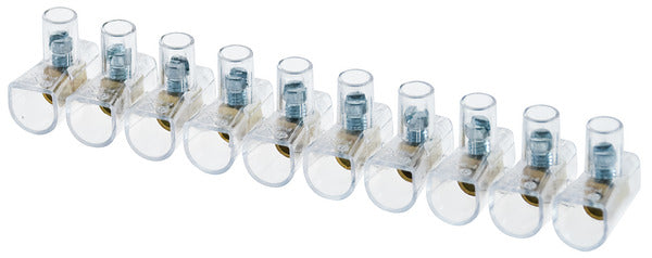 MORSETTI VOLANTI TRASPARENTI 10 POLI 4mmq 450V