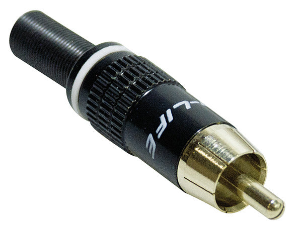 SPINA RCA NERA, ANELLO BIANCO, CONTATTI DORATI