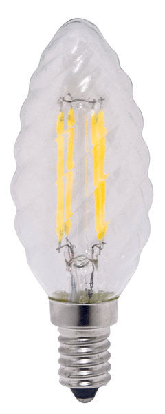 LAMPADA LED C.TORTIGLIONE ST35 serie Filament Trasp,E14, 6.5W,FA320°,4000K,220Vac,LM806,CRI80,35*97mm, Classe E