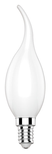LAMPADA LED C.FIAMMA CF35, serie Filament Milky, E14, 6.5W, FA320°, 3000K,220Vac, LM806,CRI80,35*123mm, Classe E