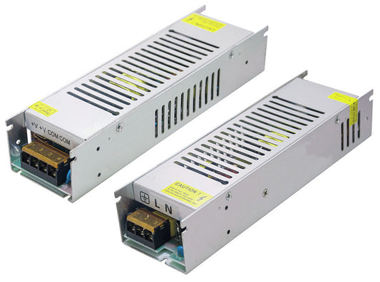 ALIMENTATORE METALLICO serie 2 Slim, 24Vdc 6,25A 150W Input 220Vac +/-10% Dim : 212*60*42mm