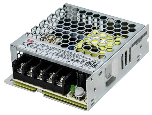 ALIMENTATORE METALLICO 12Vdc 4.2A 50W IN:85-264V DIM:99X82X30mm