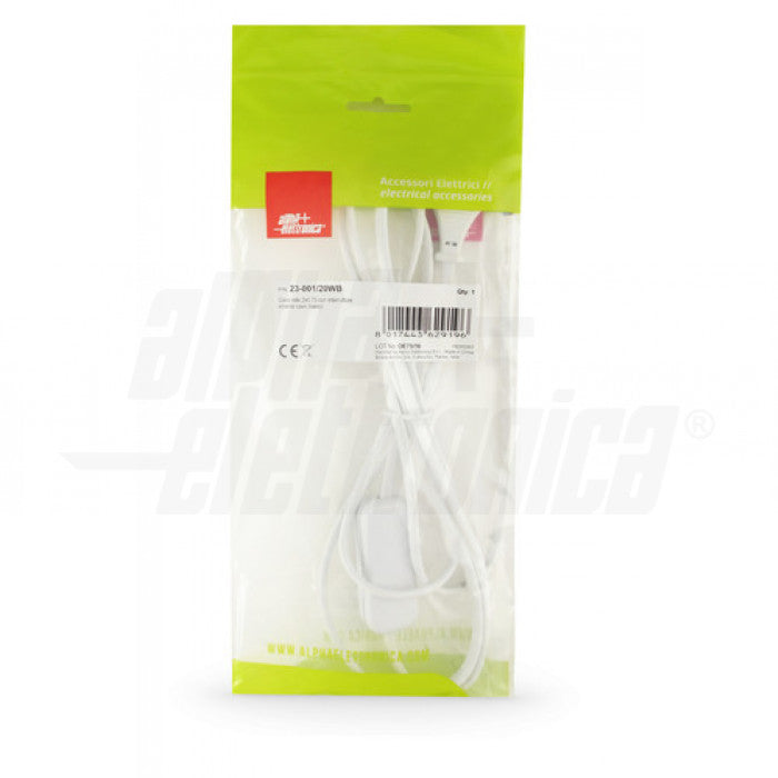 CAVO DA SPINA 10A A FIILI SPELLATI CON INTERRUTTORE 2MT