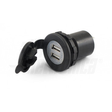 ADATTATORE USB con due OUT  USB - 5Vdc 2,1A Max. -Ingresso 12-28V