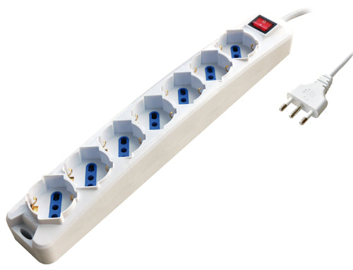 PRESA MULTIPLA 7 POSTI CON INTERRUTTORE