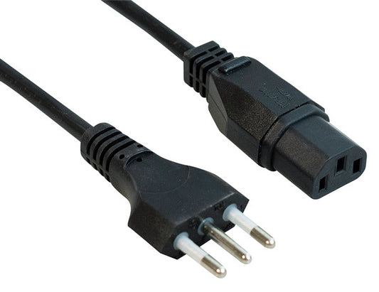 CAVETTO DI ALIMENTAZIONE SPINA IMQ 10A+T/PRESA IEC C13