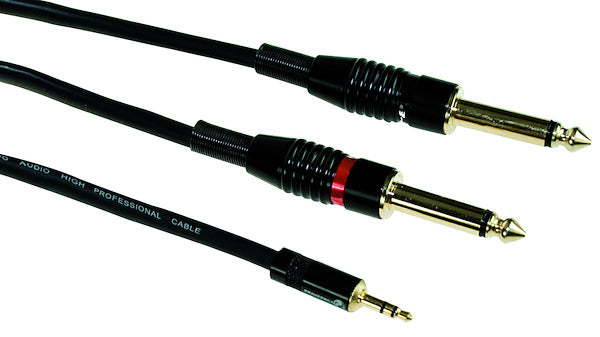 CAVETTO a-LIFE SP. STEREO 3,5mm - 2 SP. MONO 6,3, 3,0m