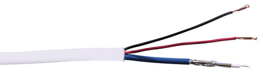 CAVO COASSIALE CCTV guaina LSZH Bianco, Mini RG59+2x0,50 Alim.