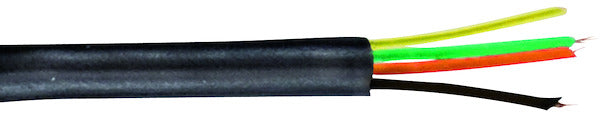 CAVO TELEFONICO PIATTO 4P.COND.7X0.12mm NERO