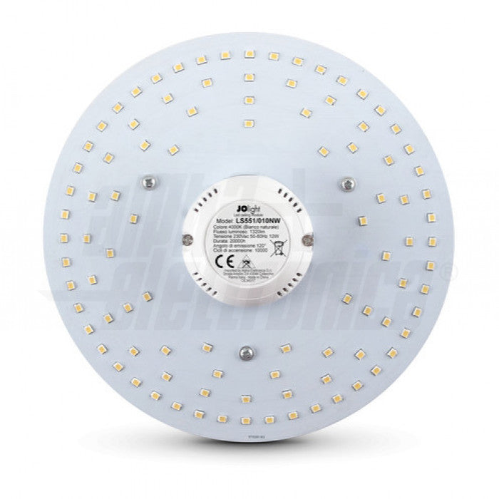 CIRCOLINA A LED - 12W - 230Vac - DIAM. 12cm - BIANCO NATURALE