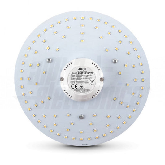 CIRCOLINA A LED - 12W - 230Vac - DIAM. 12cm - BIANCO NATURALE
