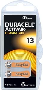 BATTERIA DURACELL ZA13   x ACUSTICA BLISTER 6 PEZZI