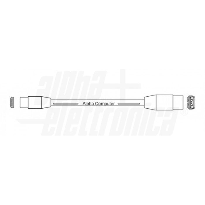 CAVO USB 3.0 DA SPINA USB tipo "C" A PRESA USB tipo "A" - 0,2 M