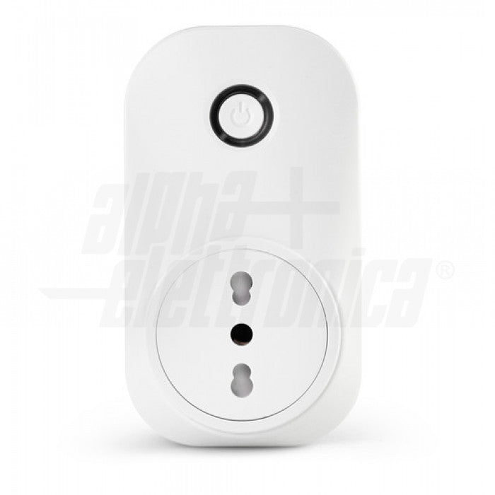 PRESA INTELLIGENTE WIFI BIPASSO 10-16A - SPINA 16A BIANCO