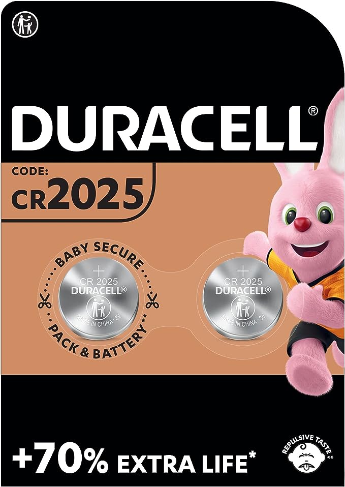 BATTERIA DURACELL CR2025 BLISTER DA 2 PEZZI