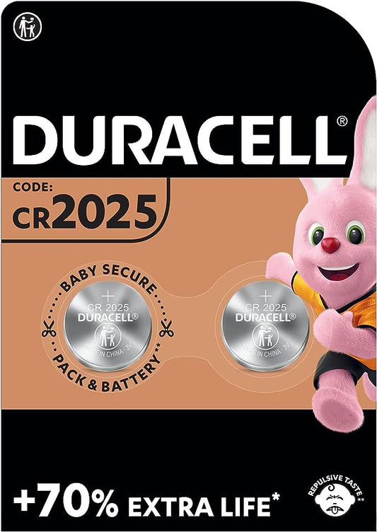 BATTERIA DURACELL CR2025 BLISTER DA 2 PEZZI