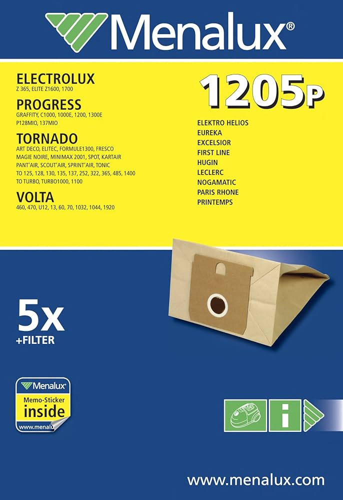 SACCHETTI ASPIRAPOLVERE MENALUX 1205P = T42F