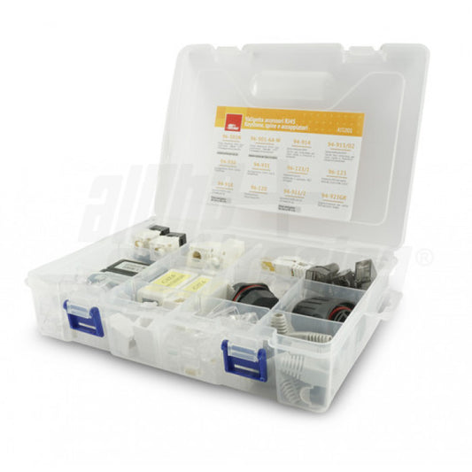 VALIGETTA ACCESSORI RJ45 KEYSTONE, SPINE E ACCOPPIATORI