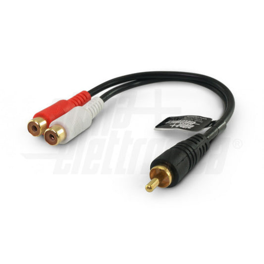 CAVO AUDIO 1 SP. RCA/2 PR. RCA 0,2 mt  BLISTER