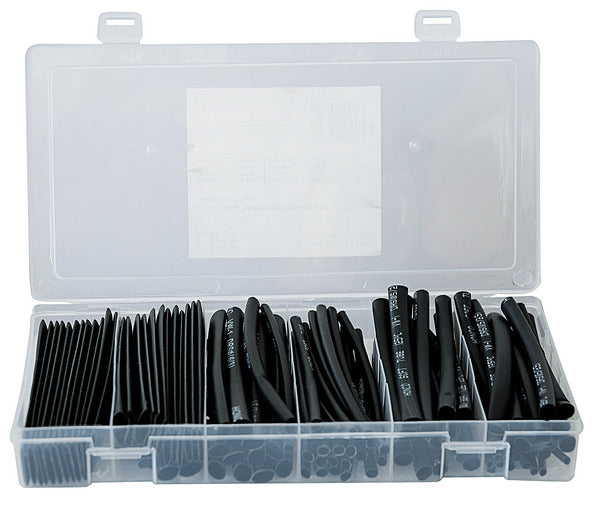 KIT GUAINA TERMORESTR. NERA DIAM.2-3-5-6-8-10mm (100pz da 10 cm)