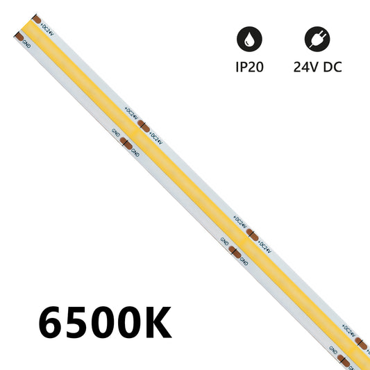 STRISCIA LED COB 5 METRI 6000K 24V 15W/m 1500lm/m