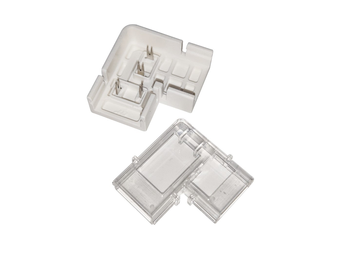 CONNETTORE ANGOLARE 90° PER STRISCE LED 220V