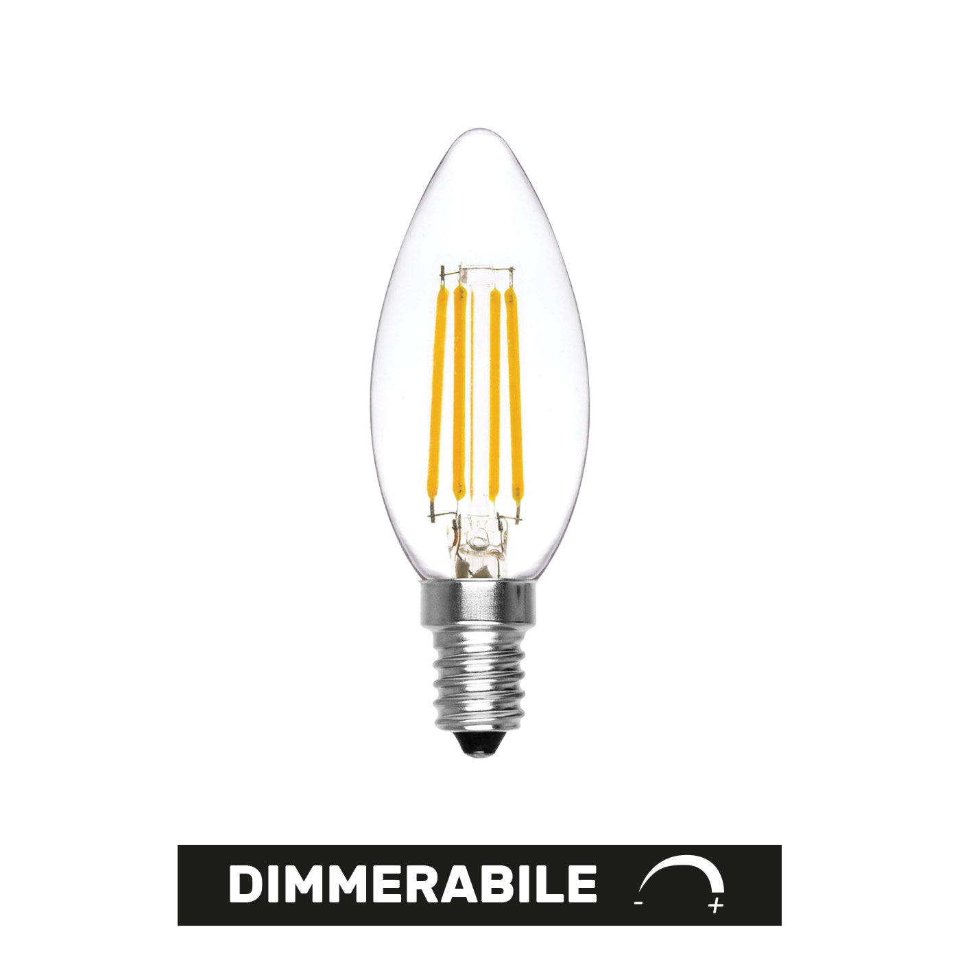 LAMPADINA OLIVA DIMMERABILE LED 6W 650lm 3000K E14