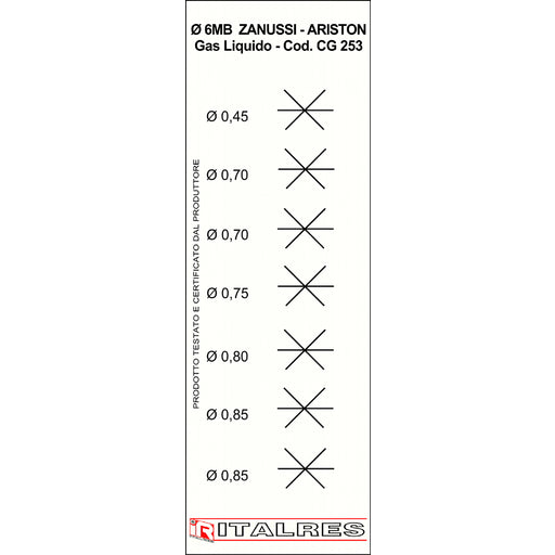 UGELLI CONFEZIONE 7 PCS 6MB GPL