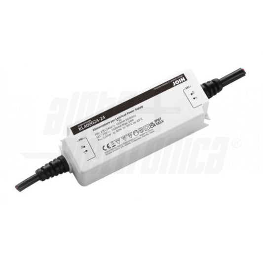 ALIMENTATORE PER LED A TENSIONE COSTANTE 24W - 24Vdc - IP67
