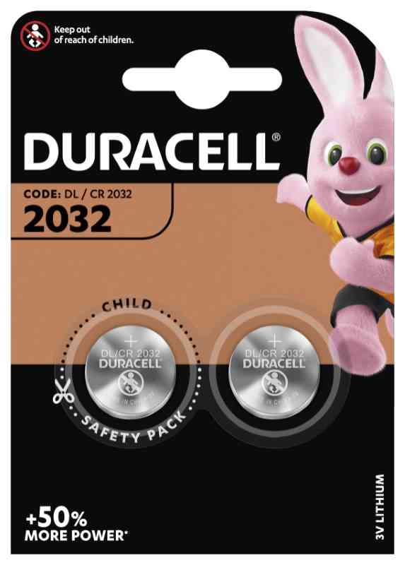 BATTERIE DURACELL CR 2032 BLISTER 2 PEZZI