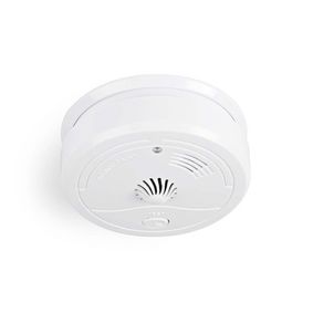 ALLARME CALORE ALIMENTAZIONE A BATTERIA, PULSANTE DI PROVA, SIRENA 85 db abs BIANCO