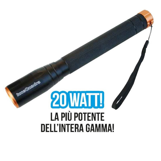 TORCIA METALLO NERO LED 20W