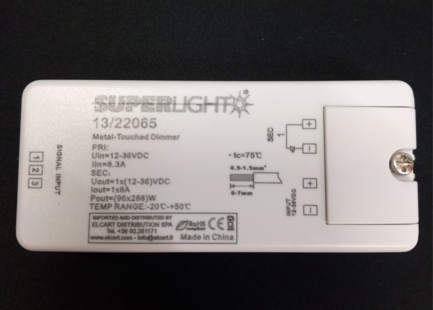 INTERRUTTORE DIMMER METAL-TOUCH